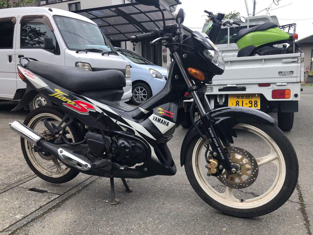 合志市野々島Z様 125ccオートバイ買取（ティアラ125S 4TT型）｜熊本の 