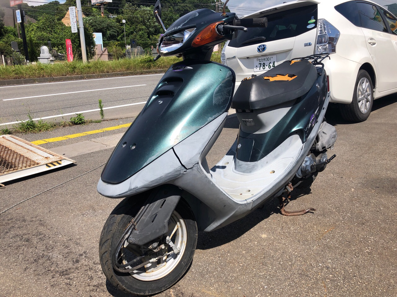宮崎県日向市財光寺Kモータース様　原付50ccスクーター買取（タクト　AF30型）