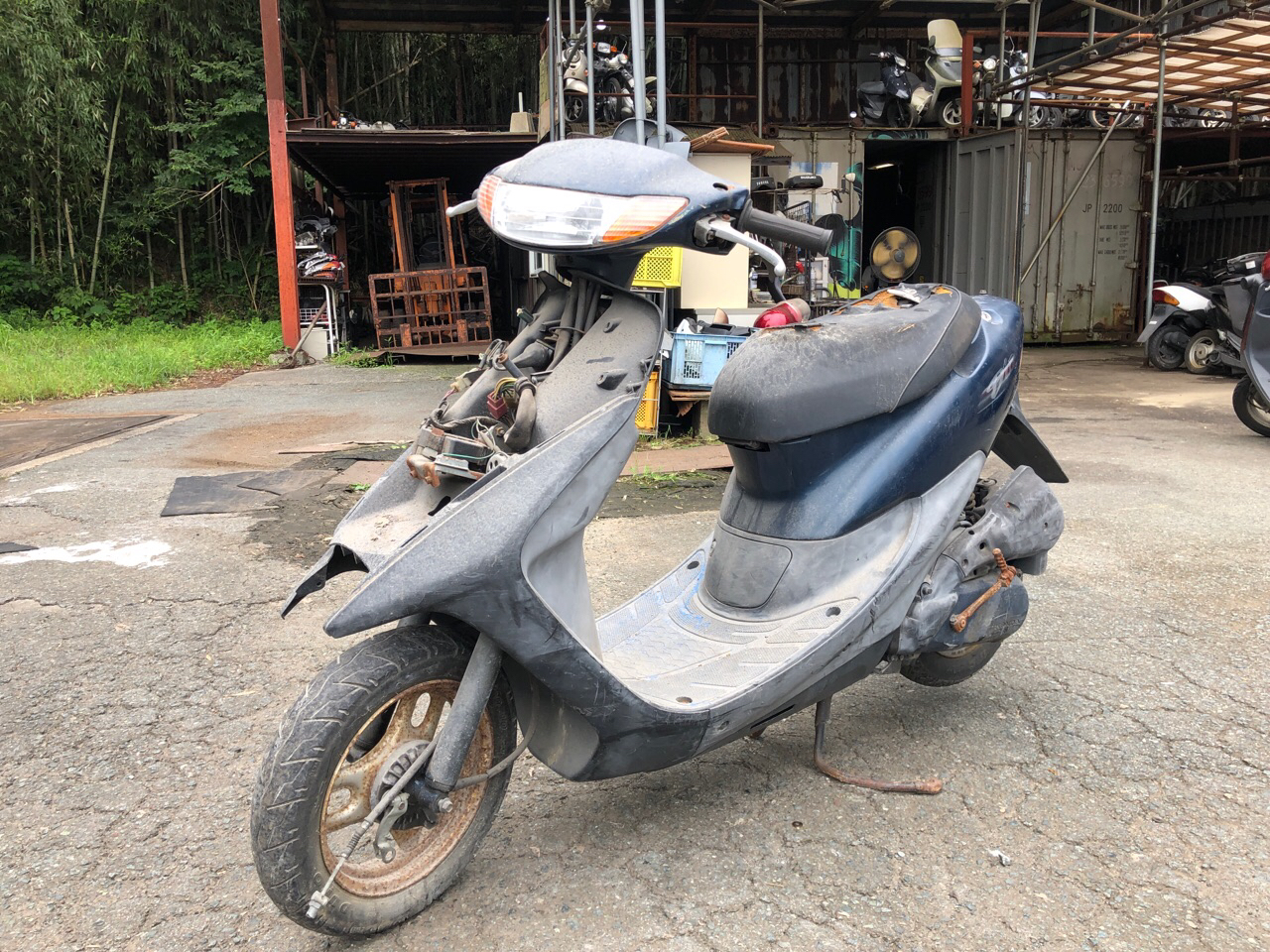 バイク処分　熊本市北区高平N様　原付50ccスクーター処分（ライブディオ　AF34型）