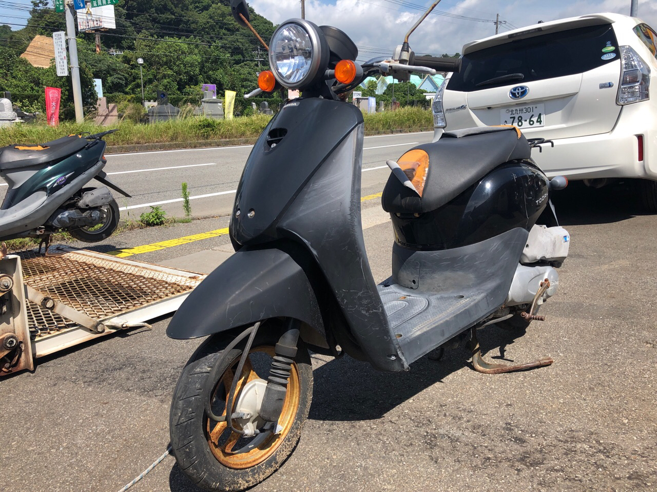 宮崎県日向市富高Hモータース様　原付50ccスクーター買取（トゥデイ　AF67型）