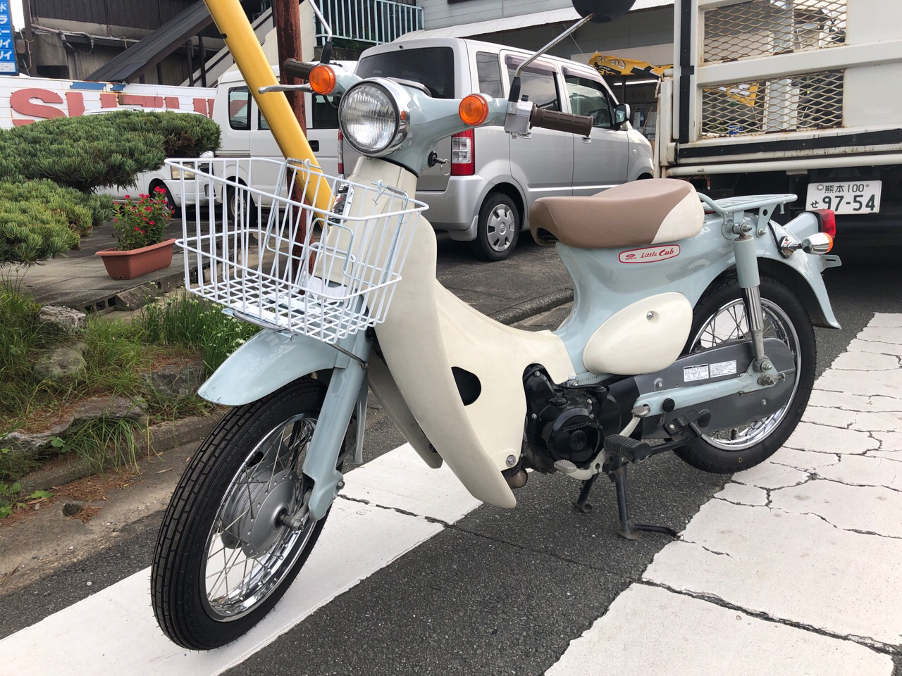 福岡県柳川市三橋町中山Sモータース様　原付50ccバイク買取（リトルカブ　AA01型）
