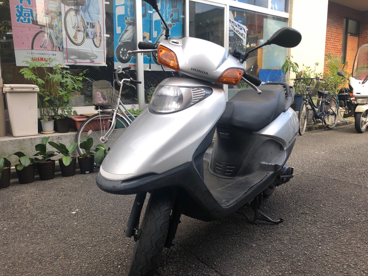 宮崎県宮崎市錦町Tモータース様　100ccスクーター買取（スペイシー100　JF13型）