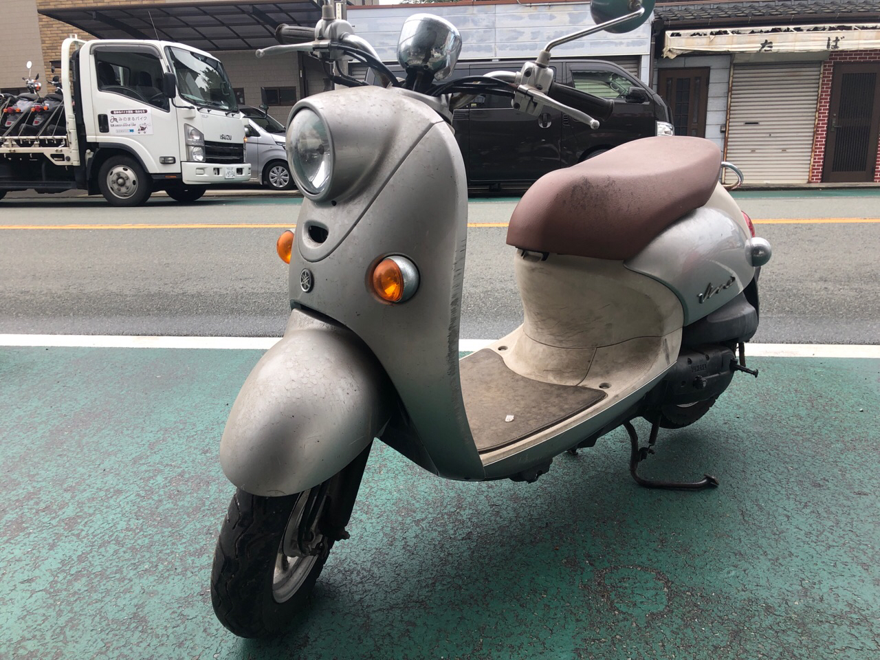 福岡県大牟田市三川町Sモータース様　原付50ccスクーター買取（ビーノ　SA26J型）
