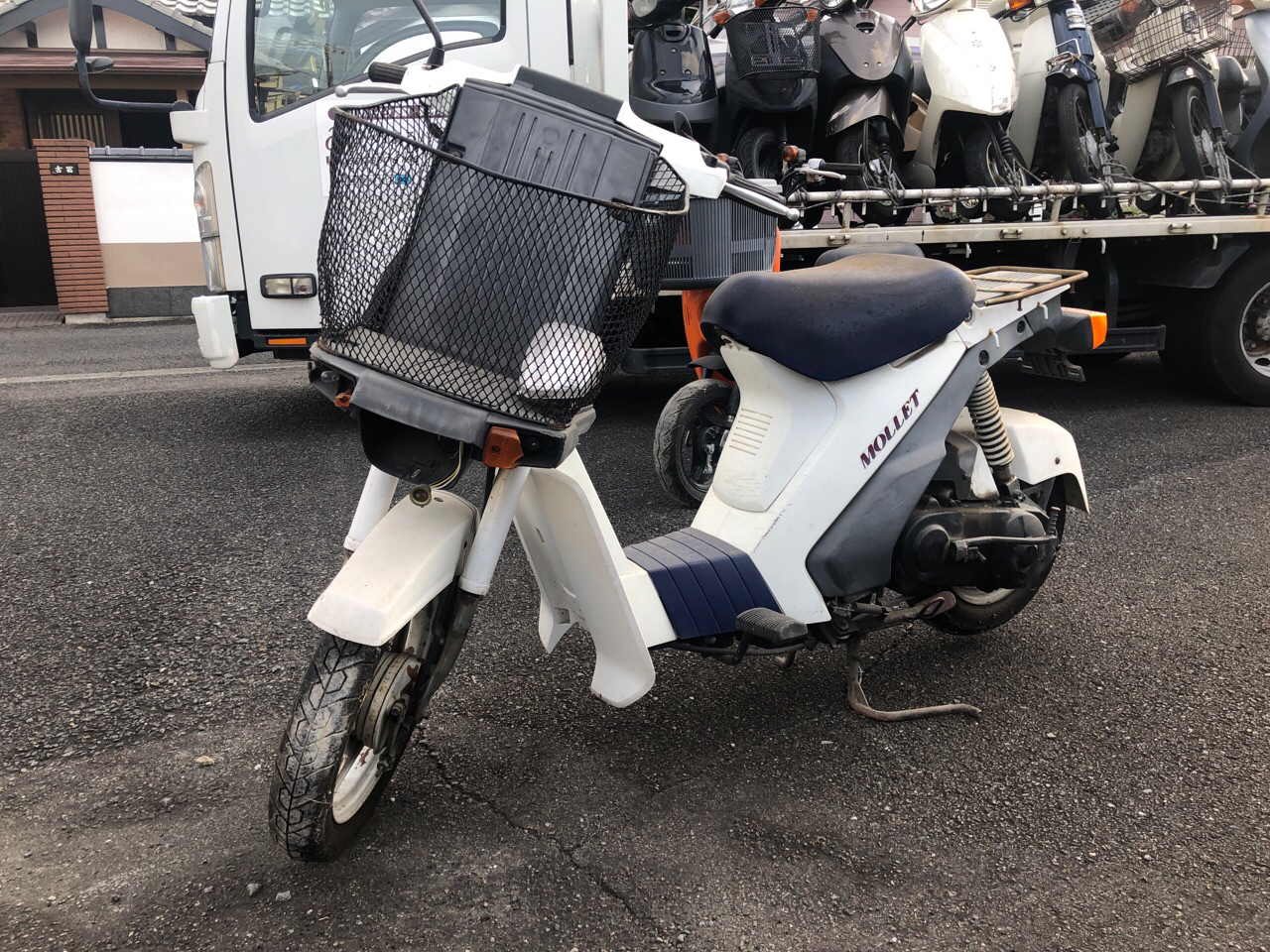 バイク処分　熊本県水俣市旭町M輪業様　原付50ccスクーター処分（モレ　FA14B型）