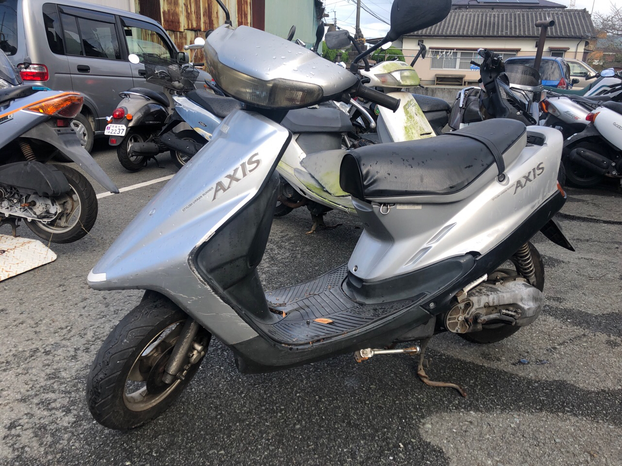 福岡県大牟田市沖田町Tモータース様　90ccスクーター買取（アクシス90　3VR型）