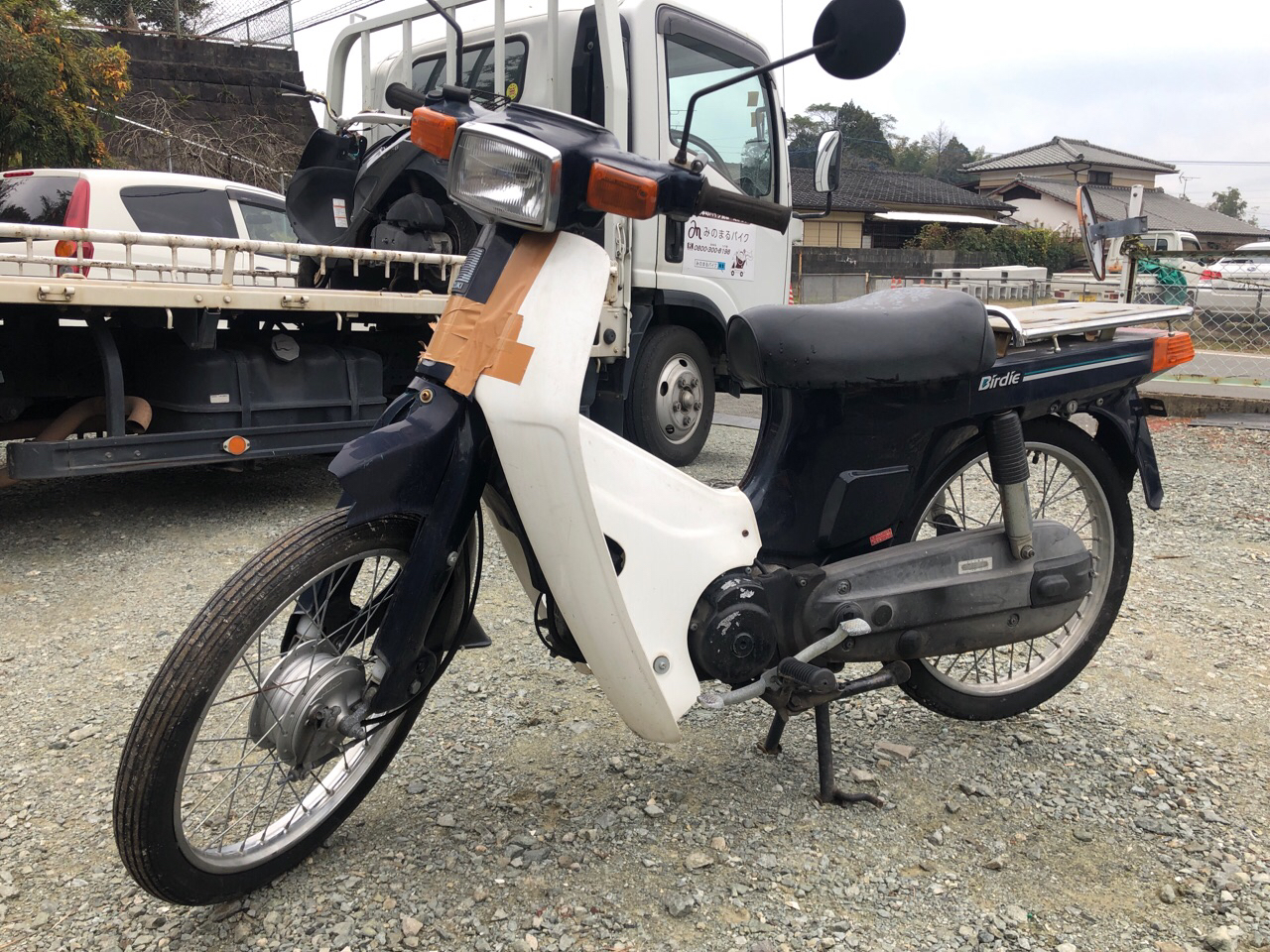 福岡県大牟田市三池中町Tモータース様　原付50ccビジネスバイク買取（バーディ　BA41A型）