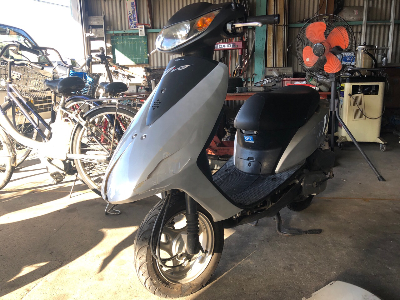 筑後市水田Sモータース様　原付50ccスクーター買取（ディオ　AF62型）※事故車