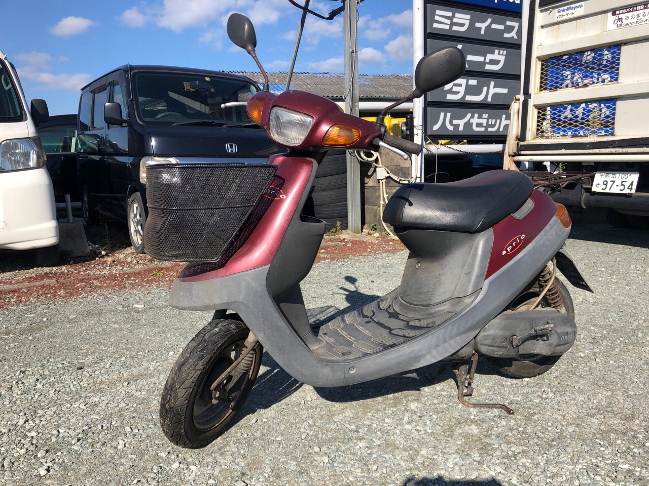 福岡県みやま市高田町江浦Rモータース様　原付50ccスクーター買取（ジョグアプリオ　SA11J型）