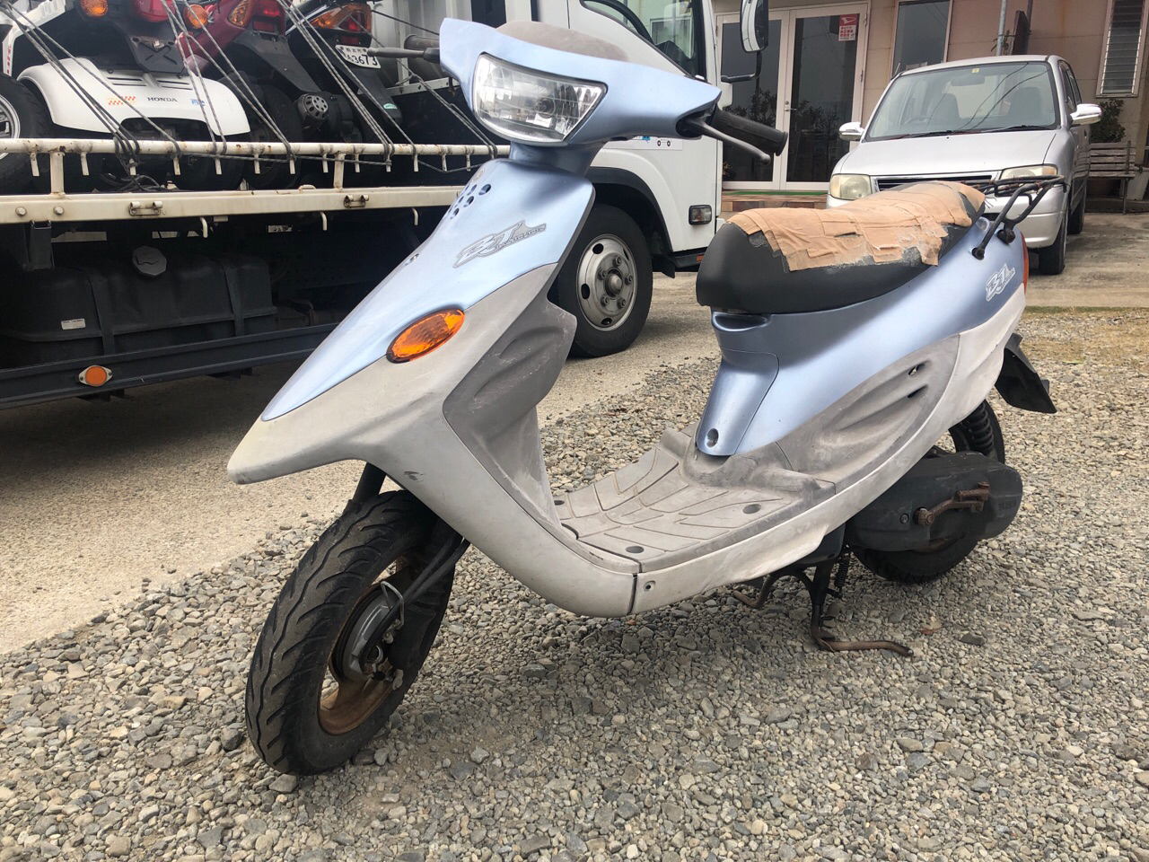 鹿児島県阿久根市脇本Kモータース様　原付50ccスクーター買取（BJ　SA24J型）