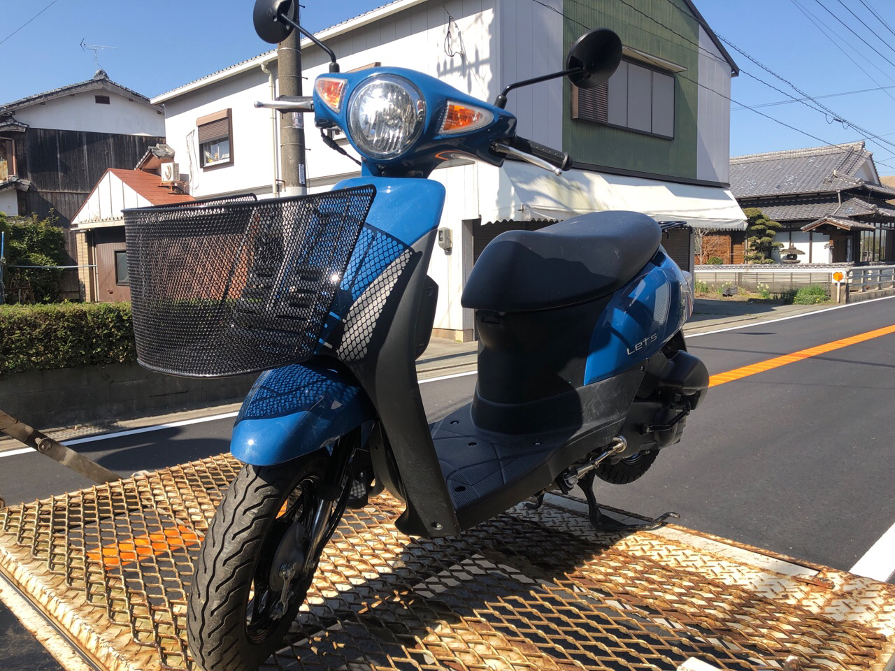 福岡県柳川市大和町K商会様　原付50ccスクーター買取（レッツ　CA4AA型）