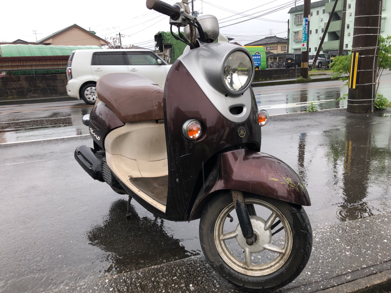 宮崎県宮崎市恒久Kモータース様　原付50ccスクーター処分（ビーノ　SA26J型）