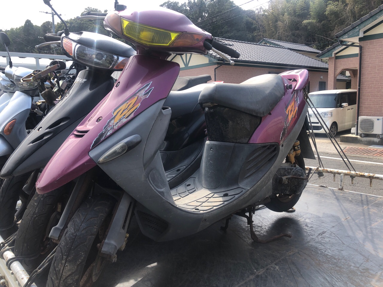 長崎県南島原市有家町Tモータース様　原付50ccスクーター買取（セピアZZ　CA1HC型）