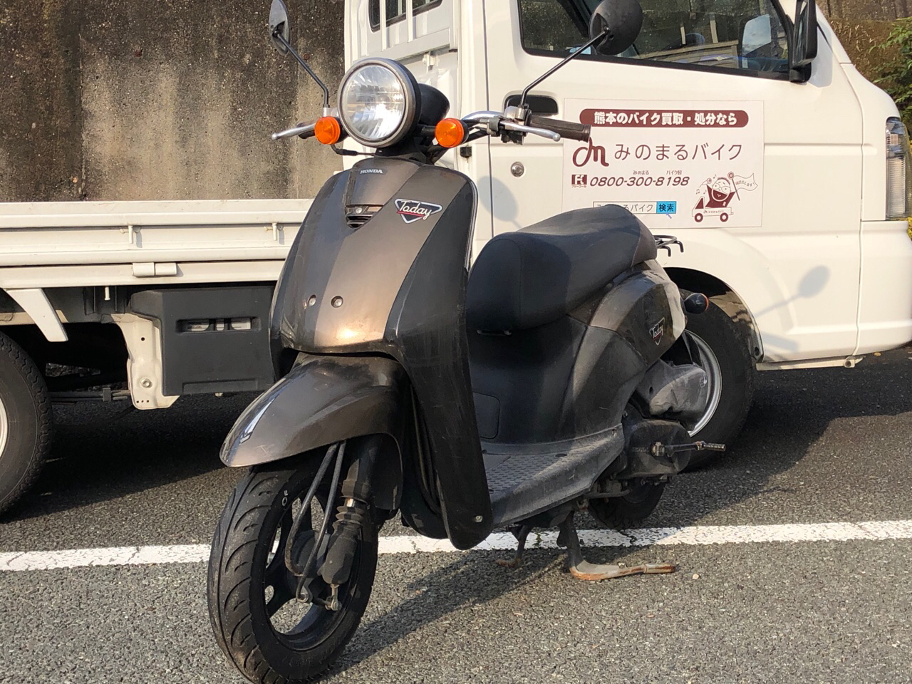 バイク買取　熊本市北区山室3丁目F様　原付50ccスクーター買取（トゥデイ　AF61型）