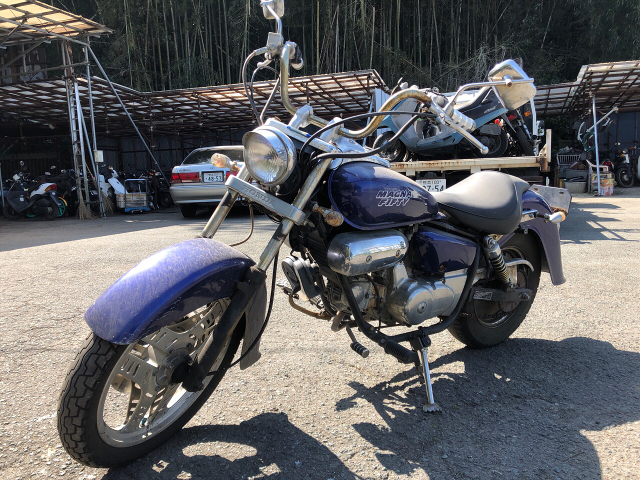 バイク買取　熊本市中央区新町S様　原付50ccオートバイ買取（マグナ50　AC13型）