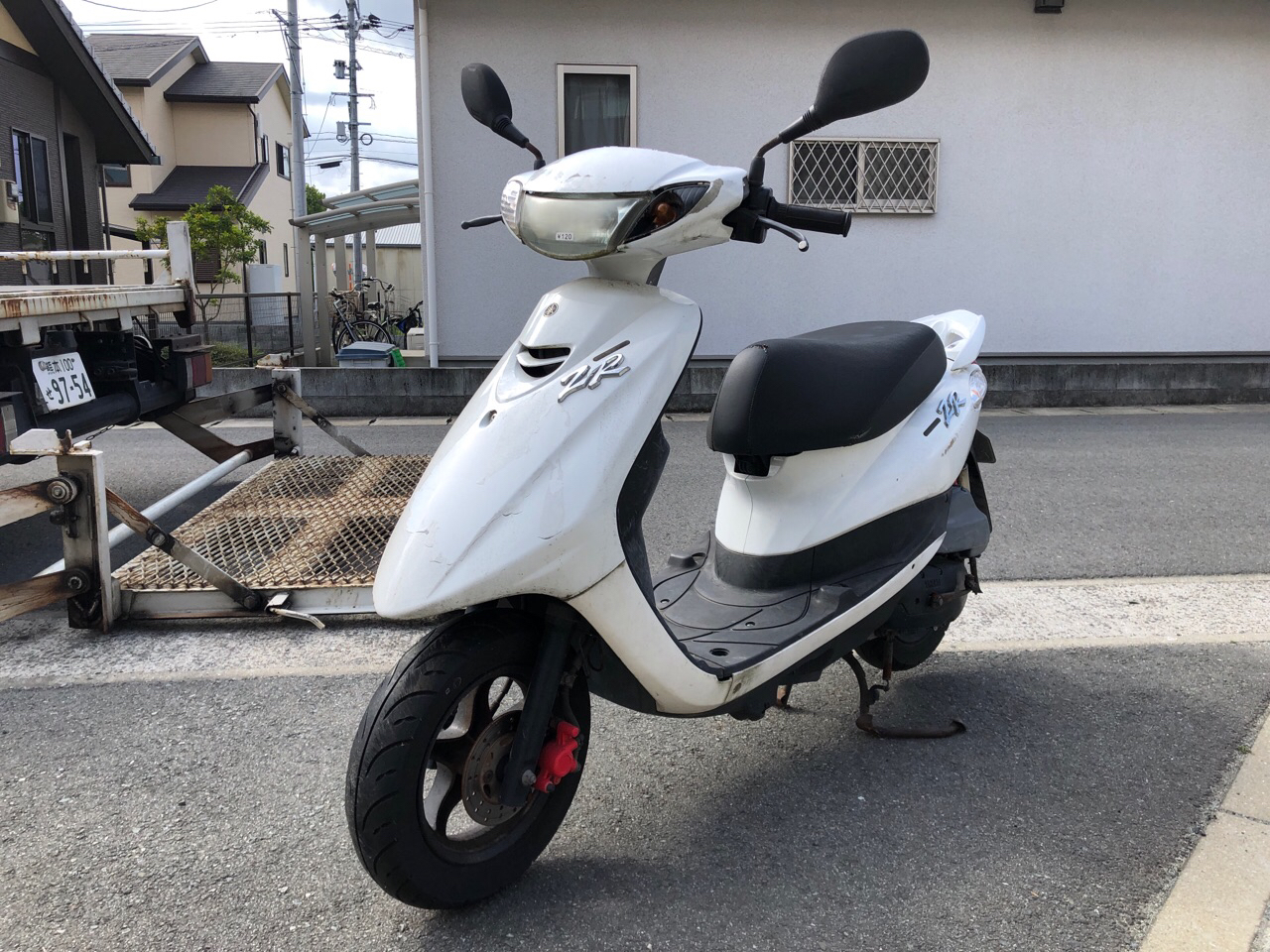 バイク処分　熊本市東区戸島西7丁目A様　原付50ccスクーター処分（ジョグZR　SA39J型）