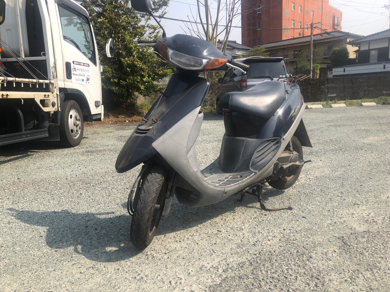 スクーター処分　熊本県玉名市繁根木Tモータース様　原付50ccスクーター処分（セピア　CA1HA型）
