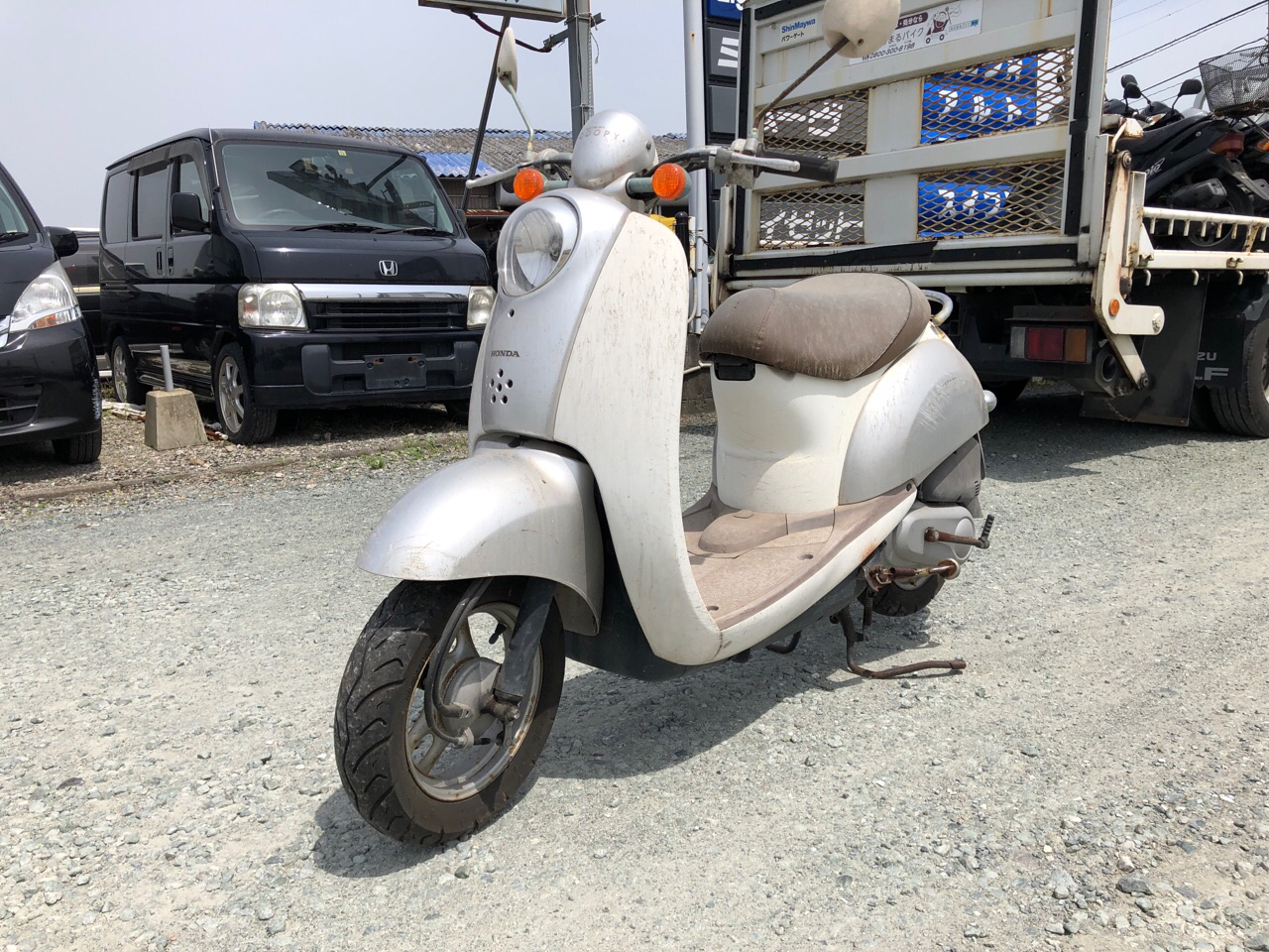 福岡県みやま市高田町江浦Rモータース様　原付50ccスクーター買取（スクーピー　AF55型）