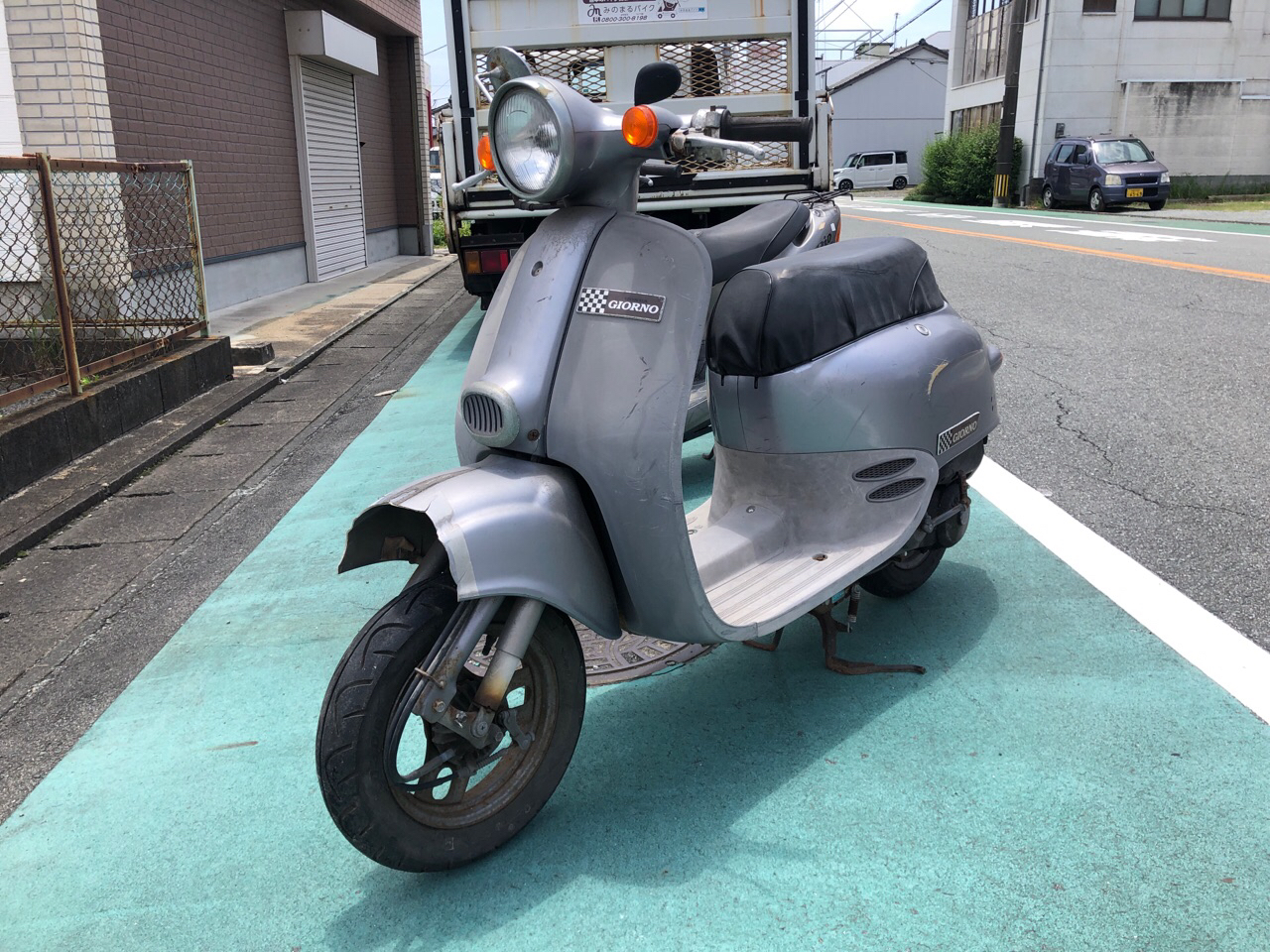 福岡県大牟田市三川町Y商会様　原付50ccスクーター処分（ジョルノ　AF24型）