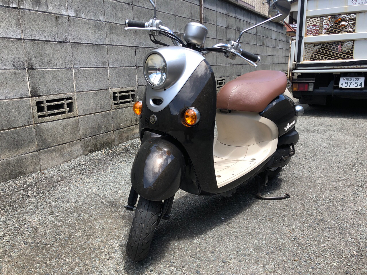 福岡県大牟田市三川町Sモータース様　原付50ccスクーター処分（ビーノ　SA26J型）
