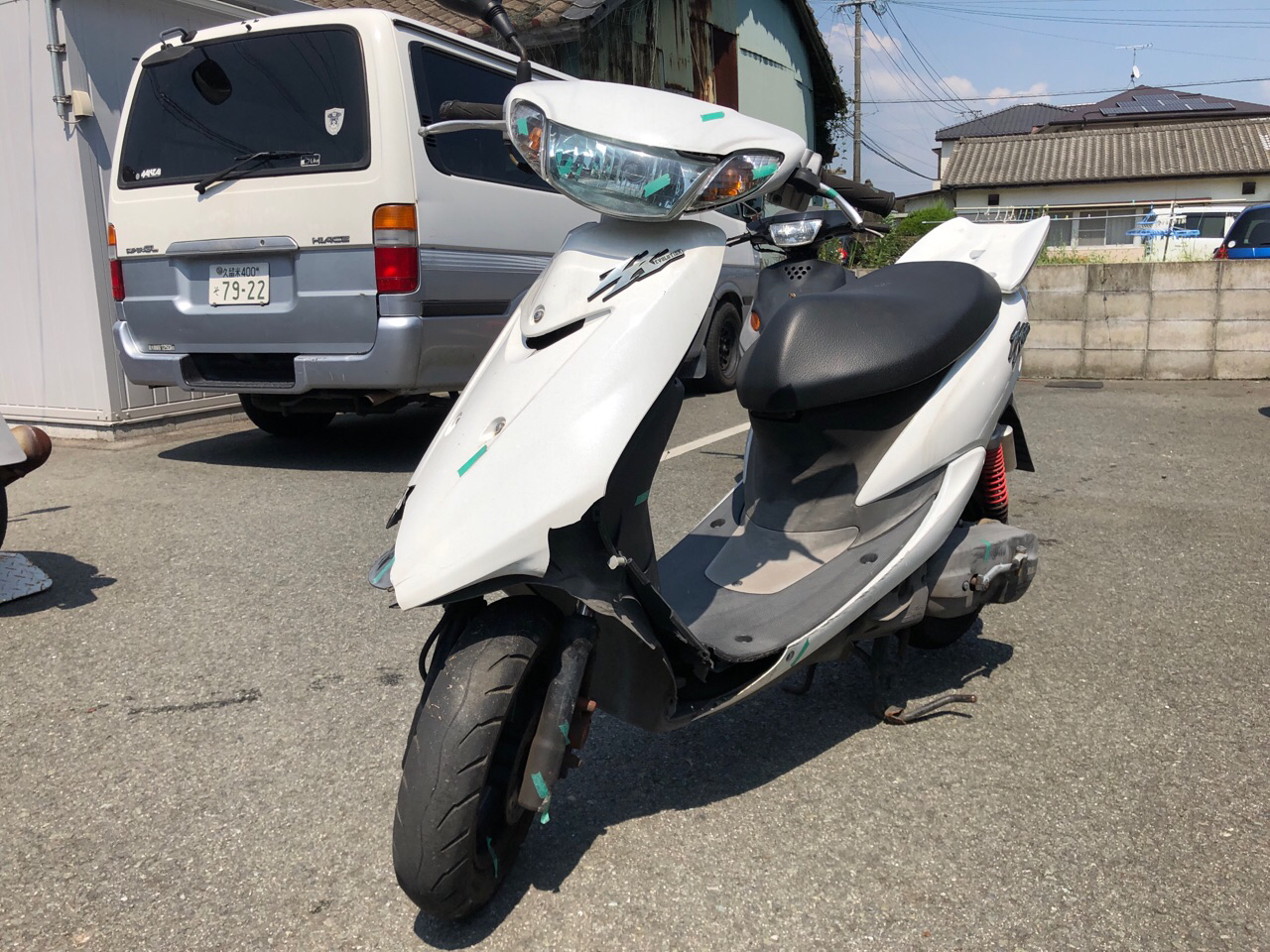 福岡県大牟田市藤田町Tモータース様　原付50ccスクーター買取（ジョクZRエボリューション　SA16J型）