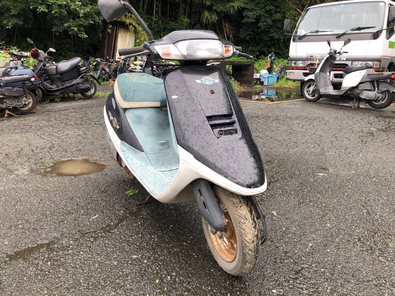 宮崎県宮崎市船塚Sモータース様　原付50ccスクーター買取（タクト　AF24型）