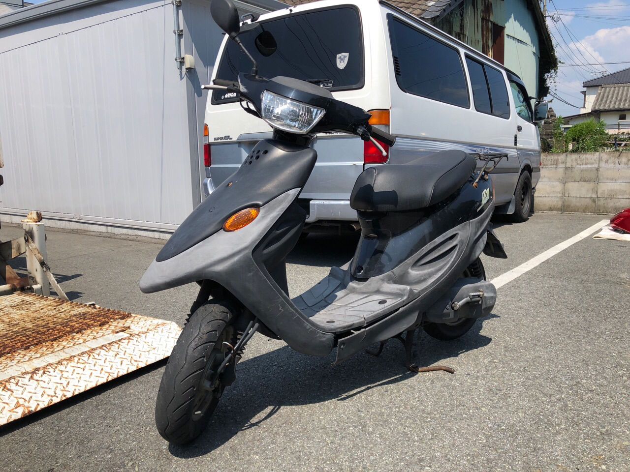 福岡県大牟田市藤田町Tモータース様　原付50ccスクーター買取（BJ　SA24J型）