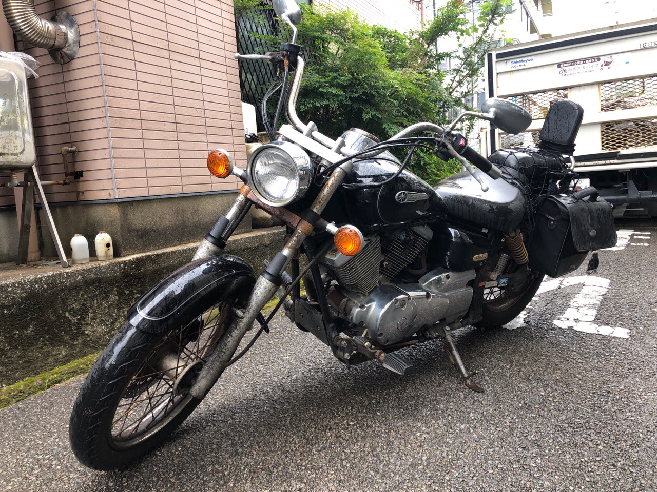 宮崎県宮崎市錦町Tモータース様　250ccオートバイ買取（ドラッグスター250　VG02J型）