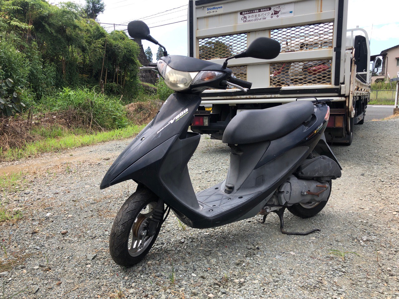 バイク買取　熊本県玉名郡和水町江田Tモータース様　原付50ccスクーター（アドレスV50　CA44A型）