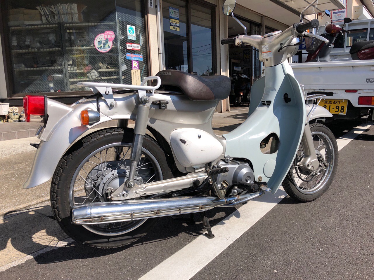 長崎県島原市安徳町mモータース様 原付50ccバイク リトルカブ C50型 熊本のバイク スクーターの買取処分 良質バイク高価買取も みのまるバイク