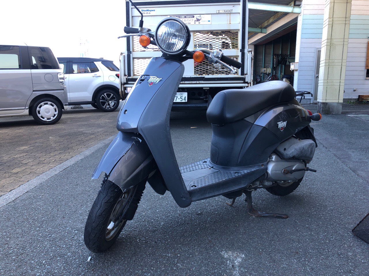 バイク買取　熊本県荒尾市荒尾Kモータース様　原付50ccスクーター（トゥデイ　AF61型）
