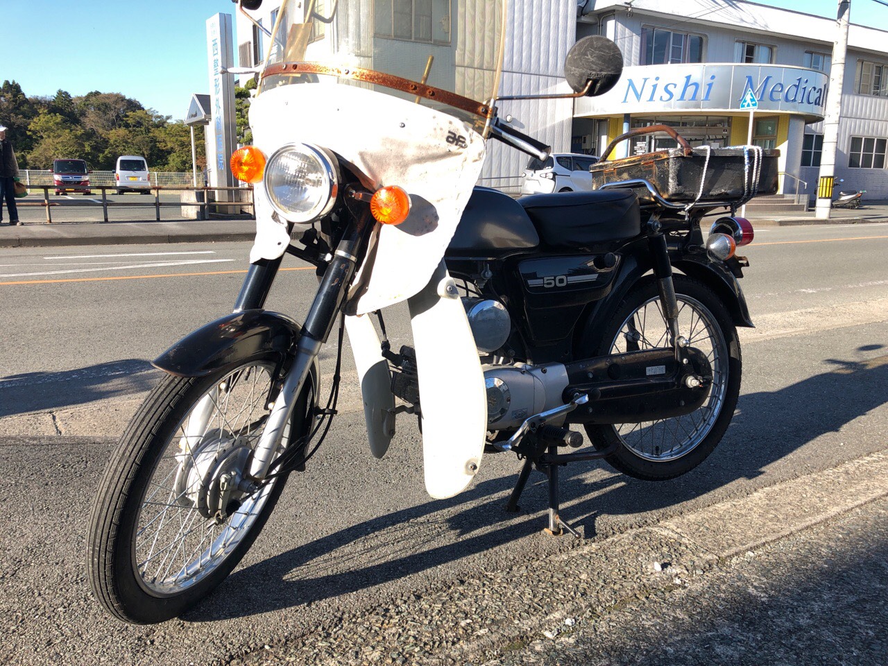 バイク買取　熊本県荒尾市水野Sサイクル様　原付50ccビジネスバイク（K50　BA15A型）