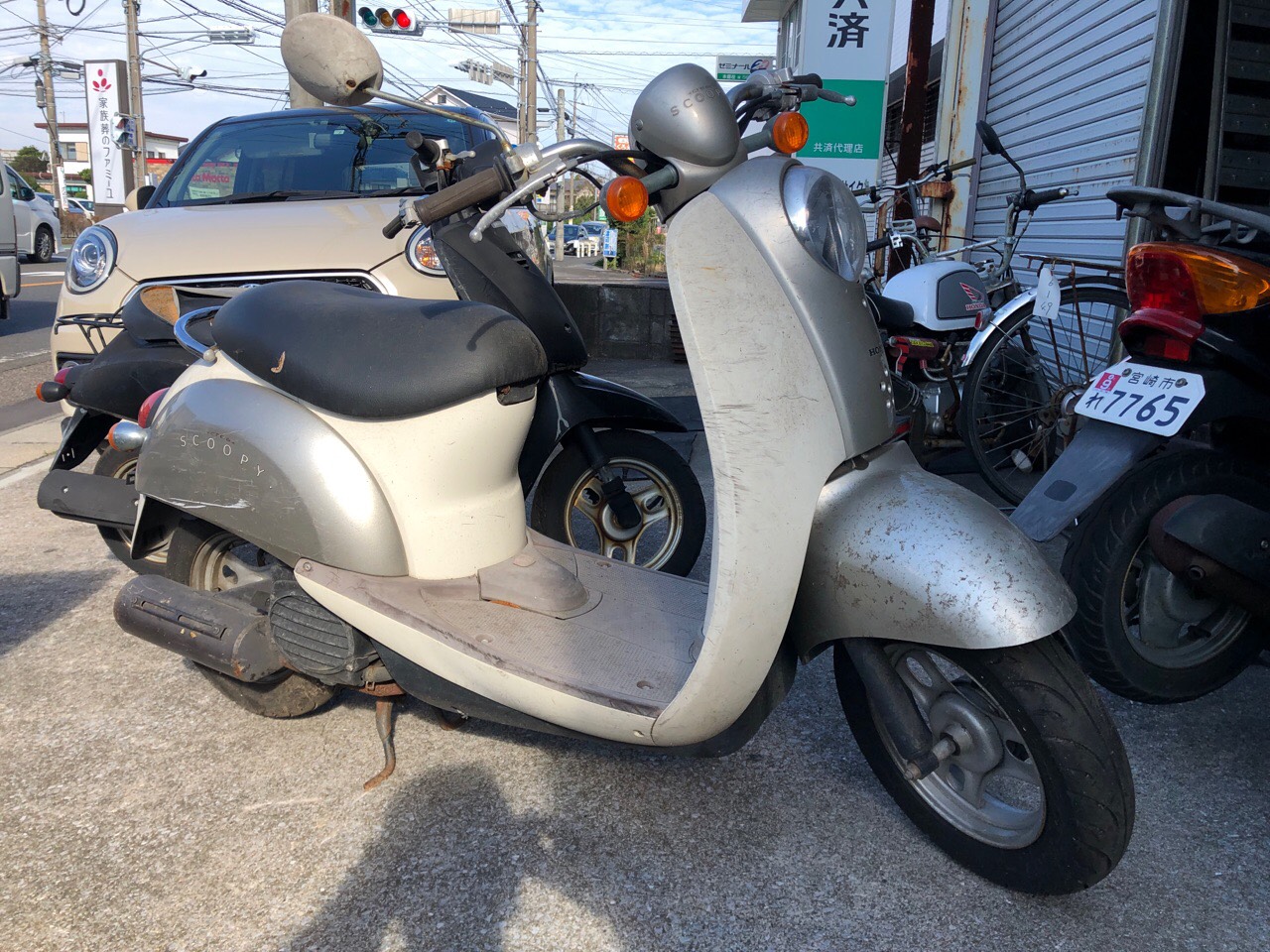 宮崎県宮崎市本郷南方Oサイクル様　原付50ccスクーター（スクーピー　AF55型）