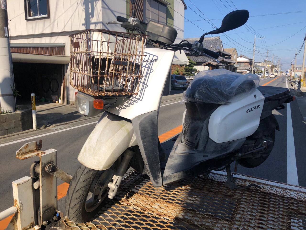 福岡県柳川市大和町Kモータース様　原付50ccスクーター（ギア　UA06J型）