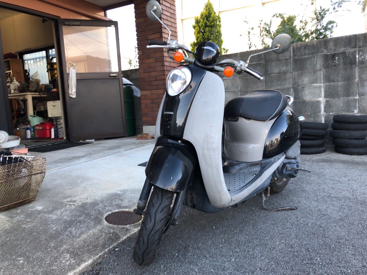 福岡県三潴郡大木町八丁牟田Yサイクル様　原付50ccスクーター（スクーピー　AF55型）