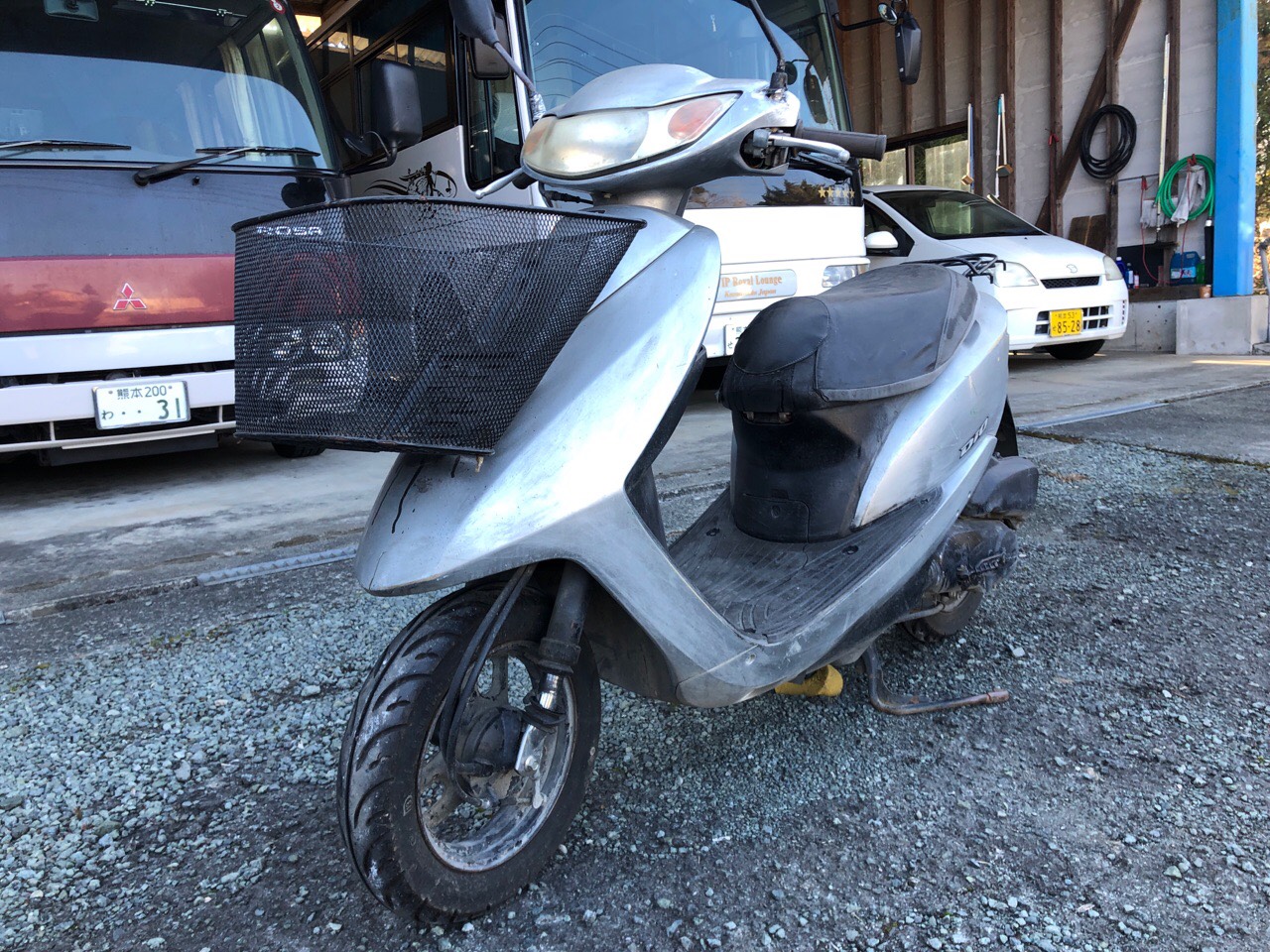 バイク買取　熊本県山鹿市方保田Tモータース様　原付50ccスクーター（ディオ　AF68型）