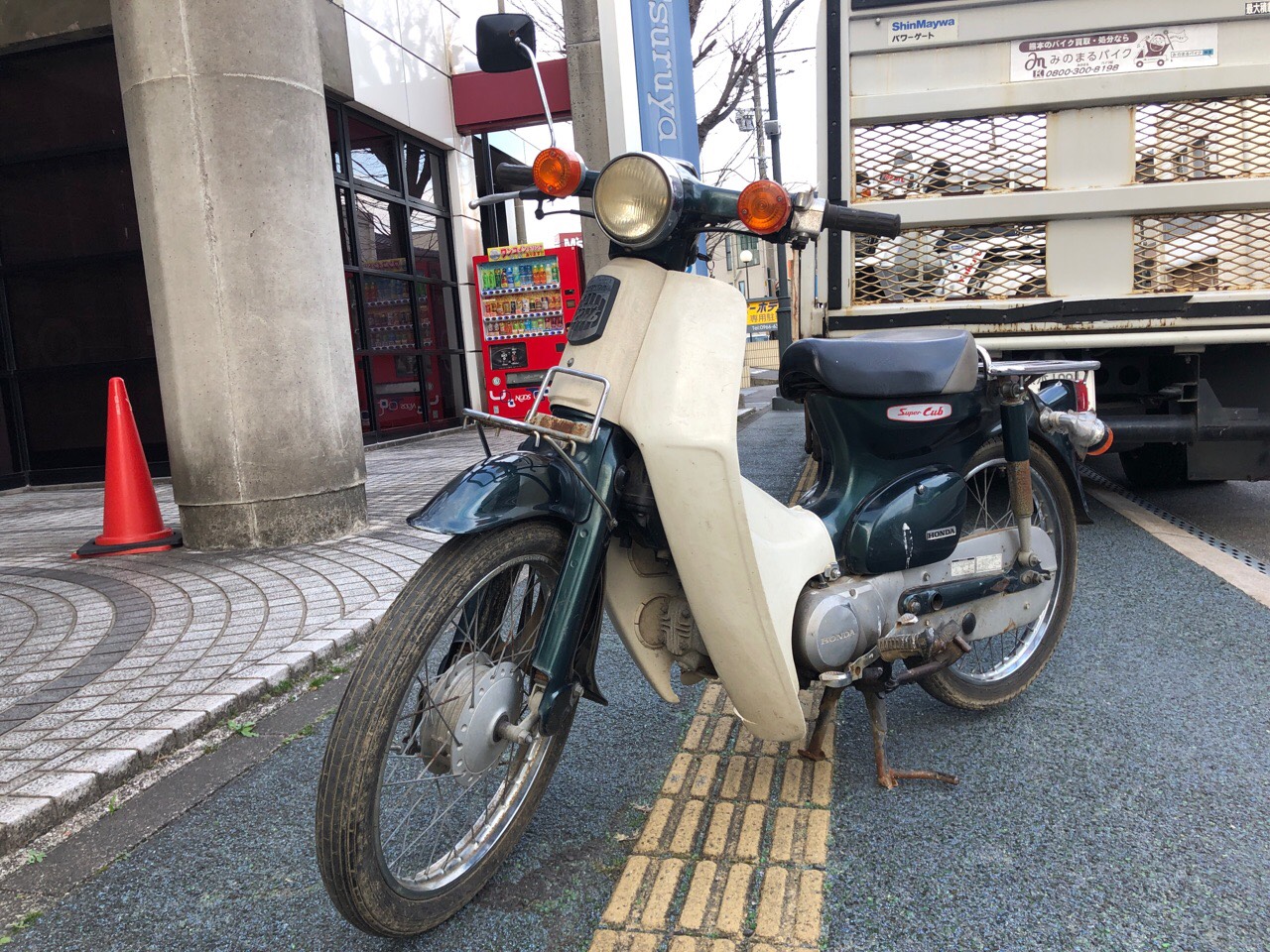 バイク買取　熊本県水俣市バイクショップ様　原付50ccビジネスバイク（スーパーカブ50　AA01型）