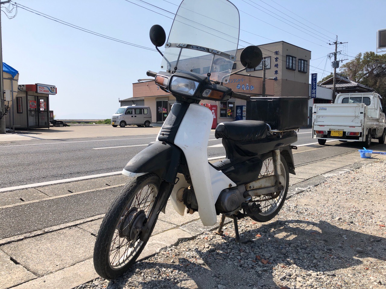 長崎県南島原市有家町バイクショップ様　100ccビジネスバイク（スーパーカブ100　HA06型）