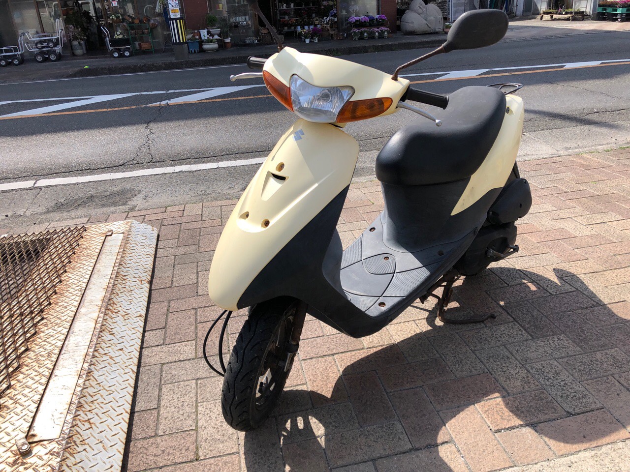 鹿児島県出水市バイクショップ様　原付50ccスクーター（レッツⅡ　CA1PA型）