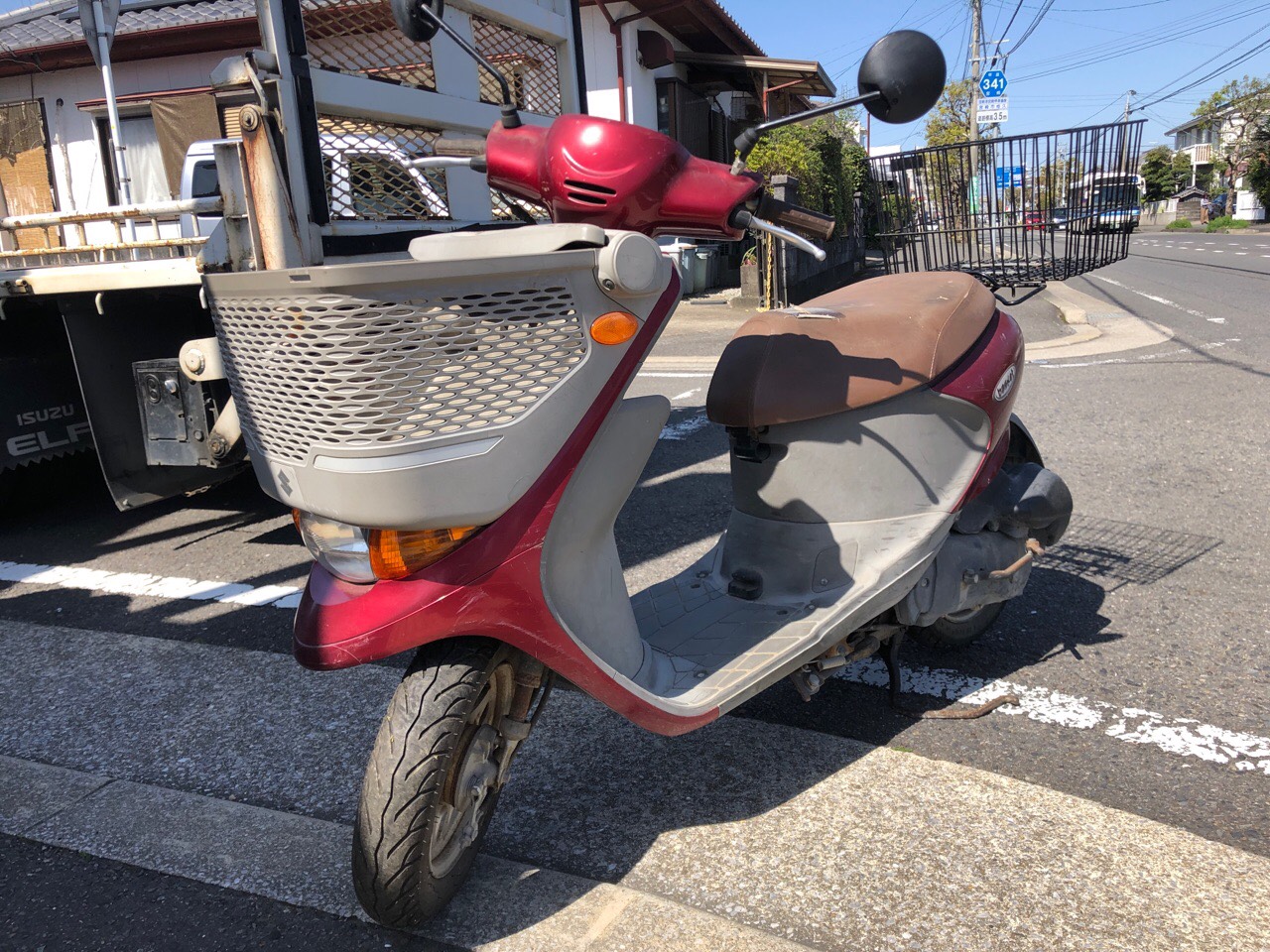 宮崎県宮崎市バイクショップ様　原付50ccスクーター（レッツ4バスケット　CA43A型）