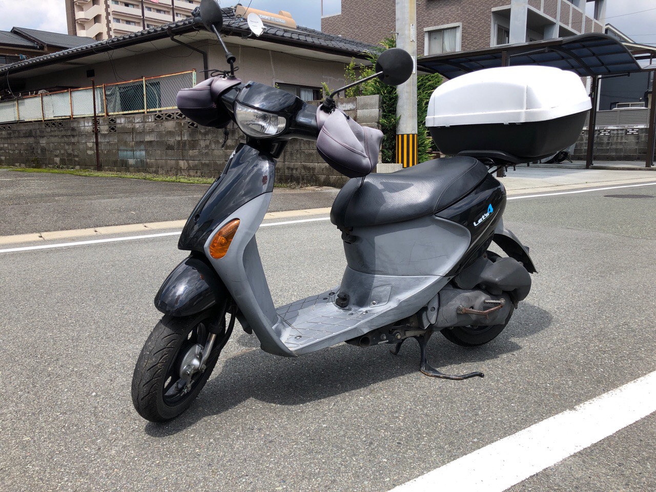 バイク処分　熊本市北区八景水谷I様（レッツ4　CA46A型　原付50ccスクーター）