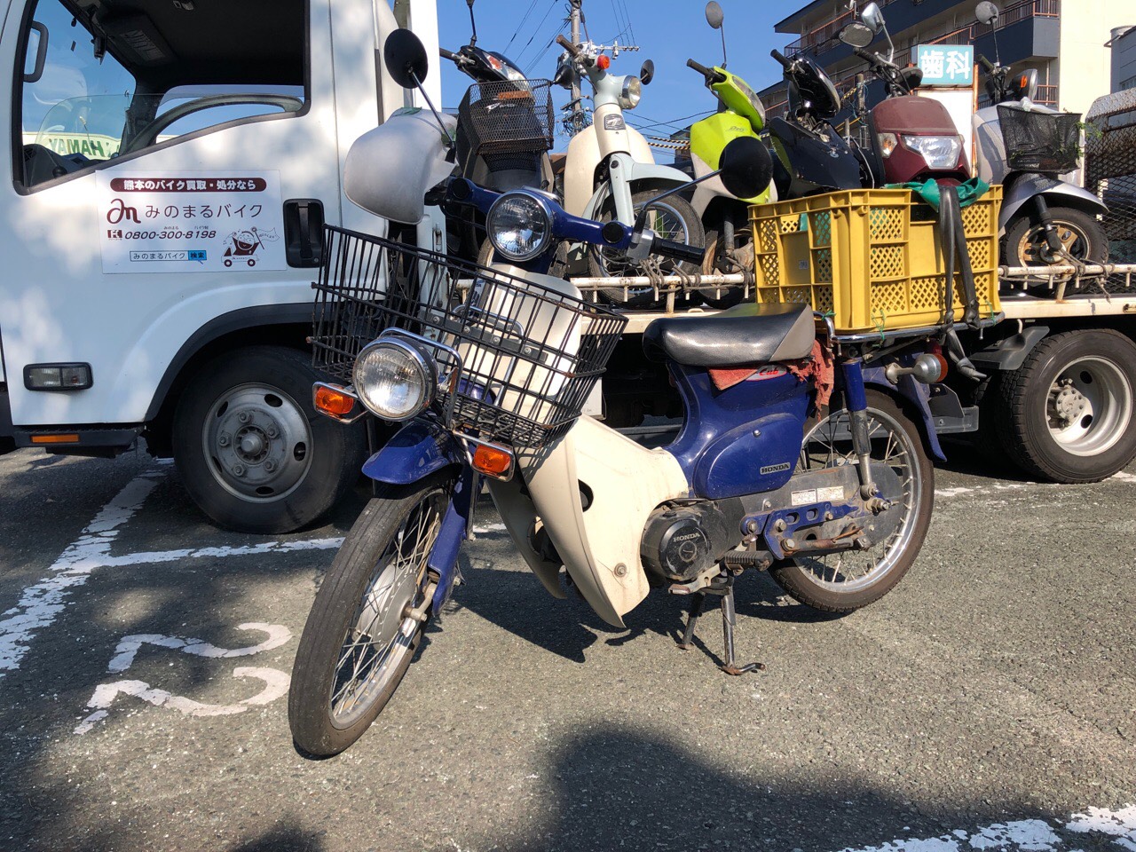 バイク買取　熊本市北区清水亀井町Y様（プレスカブFi　AA01型　原付50ccビジネスバイク）