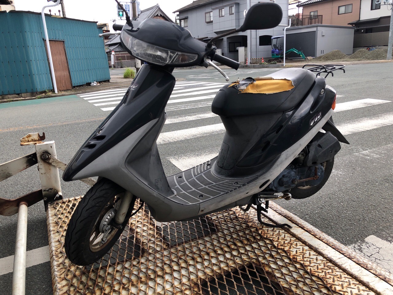バイク処分　福岡県大牟田市バイクショップ様（スーパーディオ　AF27型　原付50ccスクーター）