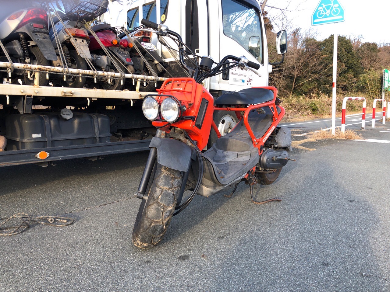 バイク買取　熊本市北区植木町鐙田T様　HONDA　ズーマー50　AF58型