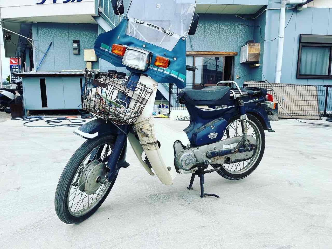 バイク買取　長崎県南島原市有家町バイクショップ様　HONDA　スーパーカブ70カスタム　C70型
