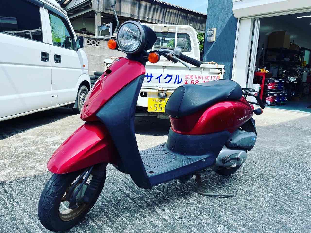 スクーター買取　熊本県荒尾市バイクショップ様　HONDA　トゥデイ　AF67型