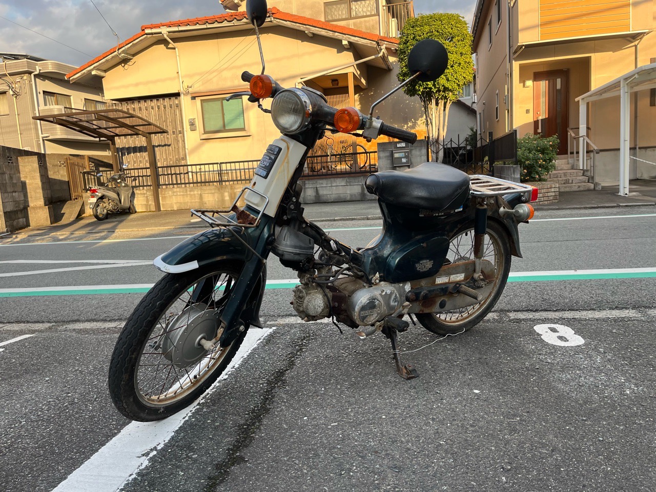 バイク引取処分　熊本市南区近見6丁目M様　HONDA　スーパーカブ70　C70型　※即日お伺い