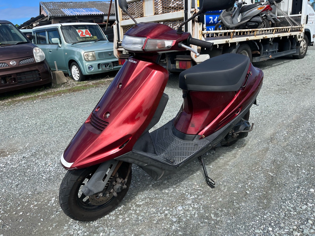 スクーター引取処分　福岡県みやま市高田町バイクショップ様　SUZUKI　アドレスV100 　CE11A型