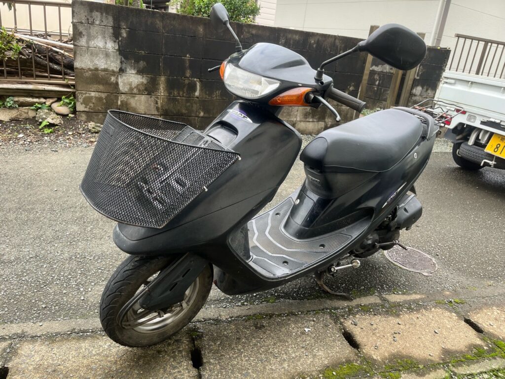 スクーター無料引取　山鹿市鹿本町来民Y様　HONDA　タクト　AF30型