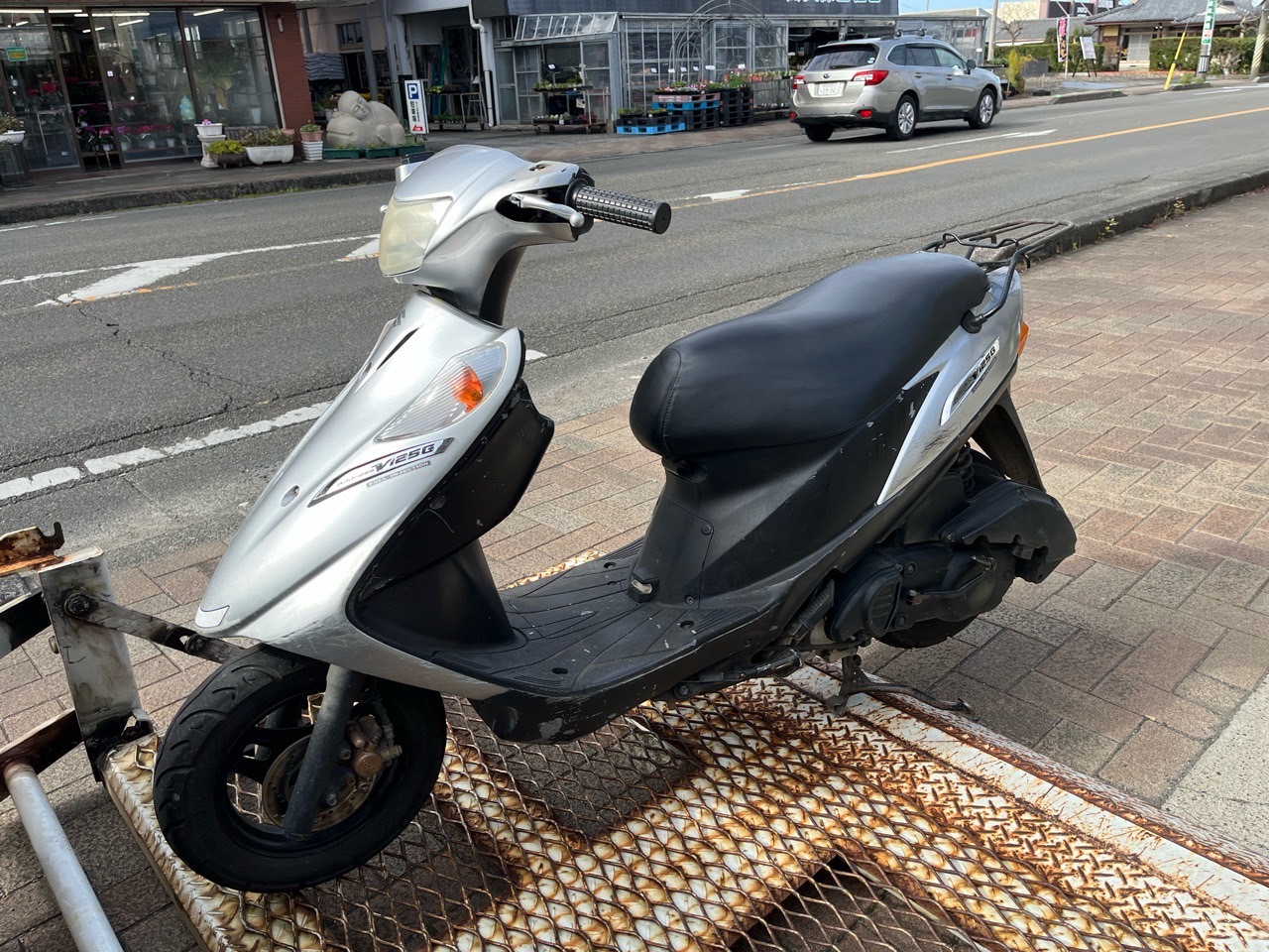 スクーター買取　鹿児島県出水市バイクショップ様　SUZUKI　アドレスV125G　CF46A型