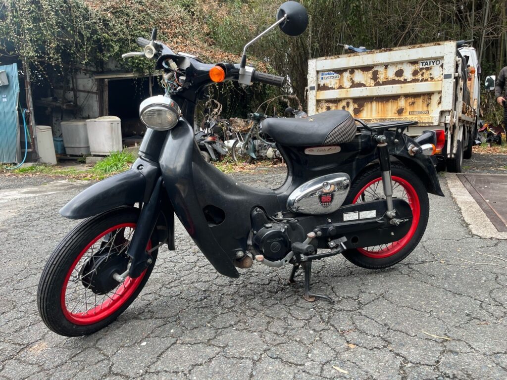 バイク無料引取　熊本市南区近見3丁目K様　HONDA　リトルカブ　事故車